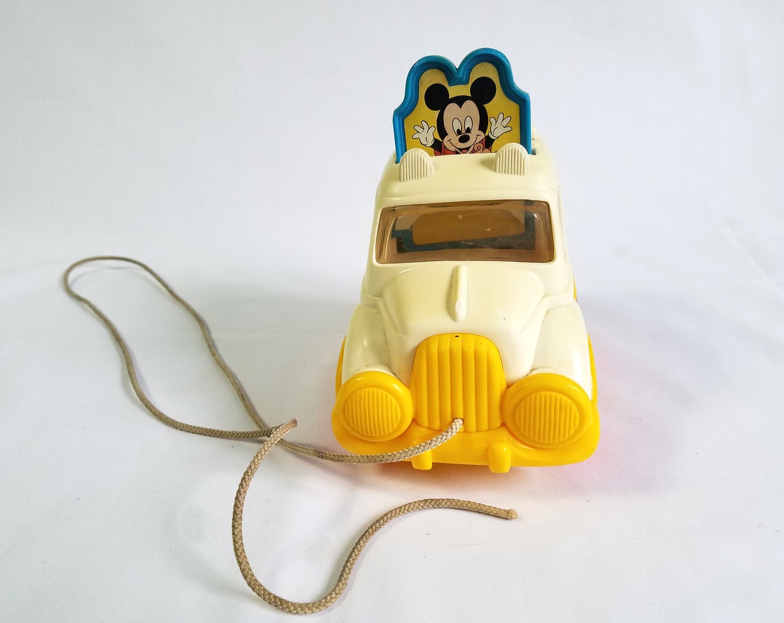 Vintage Disney Toy Pull Along Toddler Toy Mickey and Friends Vintage Pull Toy - $6.95