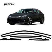 1 Set Car Window Fe Trims Protection Film Matte Black Sticker Decal Fashion Auto - £70.93 GBP