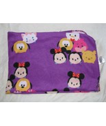 Disney Tsum Tsum Purple Fleece Throw Blanket 50&quot; x 42&quot; - £23.67 GBP