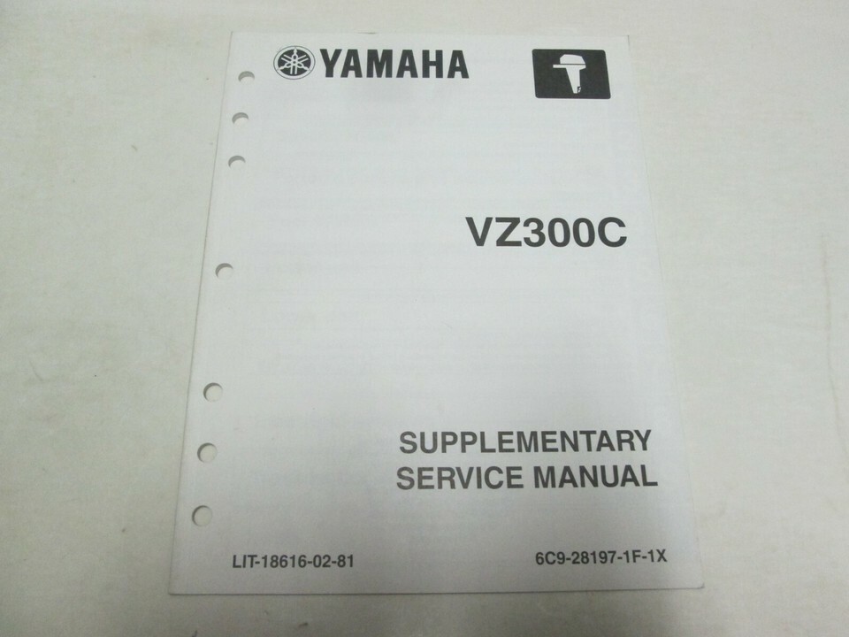 2004 Yamaha VZ300C Supplementary Service Manual LIT-18616-02-81 OEM BOAT - $15.25