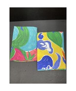 Ralph Lauren Costa Paradiso – 2 King Pillowcases Abstract Bright Primary... - $89.65 CAD