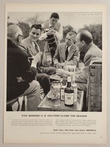 1952 Print Ad Imperial Whiskey Five Winning US Golfers Enjoy a Drink - $13.48