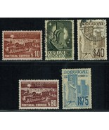 PORTUGAL Sc# 587 // 594 (5 stamps) MH &amp; used Int&#39;l Exhib - Lisbon (1940)... - £3.46 GBP