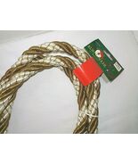 Metallic Gold Garland Tassels White Rope Twist NEW Kurt Adler 6 ft Spark... - €22,74 EUR