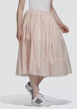 Adidas Skirt pink pleated midi Street Sportswear Elastic Waist GP5944 Si... - $31.49