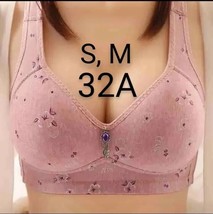 Purple Wire Free Comfort Push Up Thin Breathable Bralette Size S/M - £9.03 GBP
