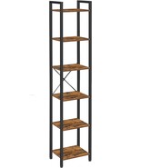 Vasagle Bookshelf, Small 6-Tier Bookshelf, For Living Room, Bedroom, 11&quot;... - £61.30 GBP