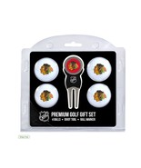 Chicago Blackhawks NHL (4) Regulation Size Golf Balls Divot Tool w/Marker - $26.73