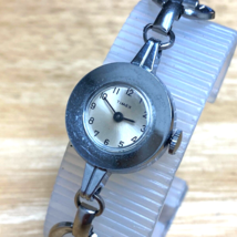Vintage Timex Lady Silver Bracelet Great Britain Hand-Wind Mechanical Watch - £15.13 GBP