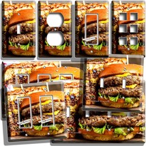 Bbq Grill Cheeseburger Light Switch Outlet Wall Plates Restaurant Cafe Art Decor - £9.43 GBP+