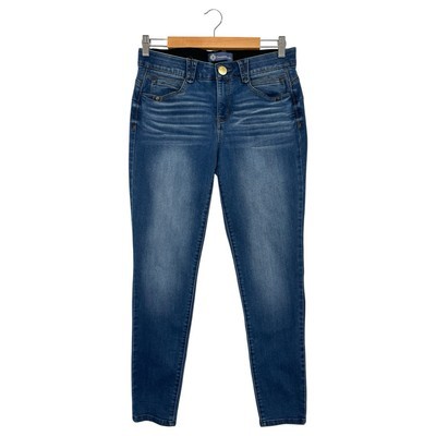 Democracy Jeans Womens 6 Blue Booty Lifting Ab Solution Mid Rise Jegging... - $24.74