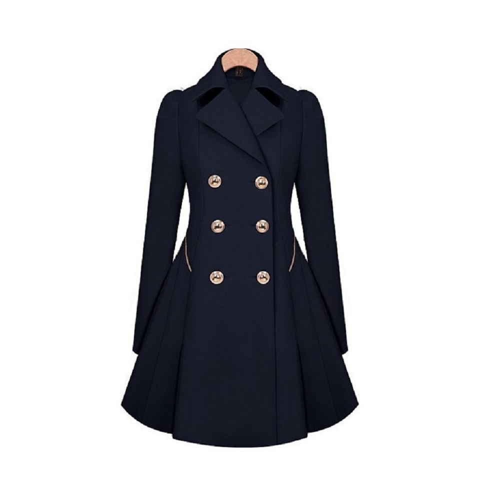 Women's Light Trench Coat   Mid thigh length ladies traditional trench coat Nav Item image 11