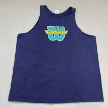 Wilson Athleticwear Tank Top Shirt Vintage Blue Teal Sleeveless Men 2XL ... - $22.76