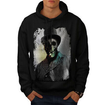 Wellcoda Smoking Skeleton Skull Street Mens Hoodie - £27.14 GBP+