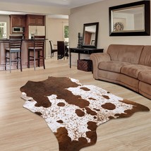 Foxmas Cowhide Rug For Living Room, Cow Print Rug For Bedroom, Faux Cow Hides - £56.74 GBP
