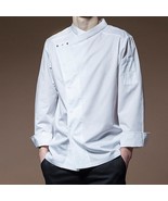 Chef Black White Long Sleeve Culinary Catering Coat Shirt Jacket For Men - €25,17 EUR