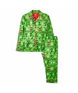 Minecraft Boy&#39;s Holiday Christmas Creeper Flannel Coat Pajama Set - $24.99