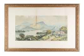 &quot; sans Titre &quot; (Lakeside Cottage) Lithographie Par Edwin Un Penley, Encadré - £199.41 GBP