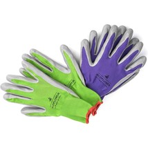 WILDFLOWER Tools Gardening Gloves for Women and Men Nitrile Coating 2 Pairs - £8.59 GBP