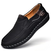 Men Casual Shoes Loafers Sneakers New Men Fashion Leather Comfortable Loafers Ca - £30.67 GBP