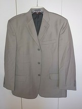 Pierre Cardin Men&#39;s Gray 100% Worsted Wool 3-BUTTON Sport JACKET-42S-BARELY Worn - £11.86 GBP