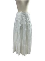 New Junya Watanabe Comme des Garcons White Cotton Pleated Skirt Size S-2... - €421,95 EUR