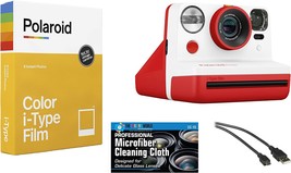 Polaroid Now I-Type Instant Film Camera (Red) + Polaroid Color Film Bundle - $161.99