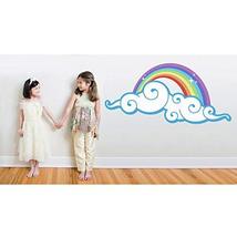 Funky Rainbow Wall Decal - 56.6&quot; Wide x 27.5&quot; Tall - £51.80 GBP