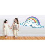 Funky Rainbow Wall Decal - 56.6&quot; Wide x 27.5&quot; Tall - £51.13 GBP