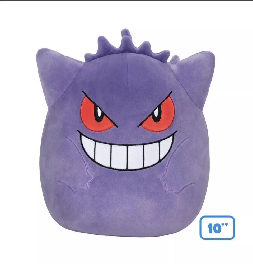 Squishmallow Pokemon Gengar Plush NEW 10” Inch Kellytoy NWT Mint SHIPS ASAP - £29.48 GBP