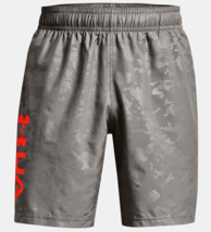 Mens Under Armour UA Woven Graphic Emboss Shorts CONCRETE GRAY - XXL/XL/... - £19.97 GBP