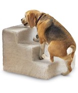 Pet Safety Three 3 Step Stairs Pet Dog Cat Soft Covered Staircase Doggy ... - £34.75 GBP