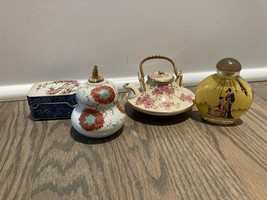Lot of Vintage Japanese Containers/ Bottles/ Teapot - £39.56 GBP