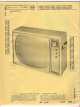 1958 GE GENERAL ELECTRIC 21T2425 Tv TELEVISION SERVICE MANUAL Photofact ... - $12.86