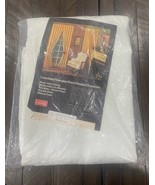 Vtg White Owens Corning Fiberglas Pinch Pleated Drapery Sheer Panel 50x84 - $752.48 MXN