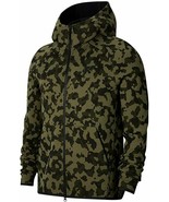 Men&#39;s Nike Tech Fleece AOP Camo Full-Zip Hoodie, CJ5975 222 Multi Sizes ... - $137.15 CAD