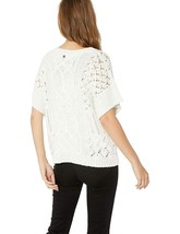 NWT New Womens Prana Sweater M Soft Organic Cotton Layer White Gray Casual Bone  - £91.57 GBP