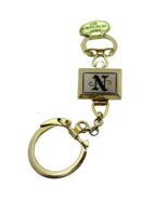 True Vintage HICKOK Gold Tone Monogram Personalized Initial N Key Ring C... - £4.30 GBP