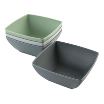 Gibson Home Grayson 4 Piece 6 Inch Melamine Bowl Set in Assorted Colors - $28.95