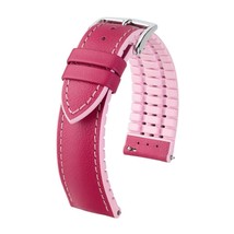 Hirsch Lindsey Ladies Leather and Rubber Performance Watch Strap in Pink/Rose - £119.08 GBP