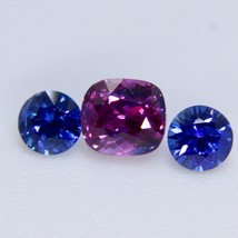 Set Of Natural Sapphires Gemstones | 5x4.5mm | 3.8mm | Jewellery Designs | Jewel - £548.07 GBP