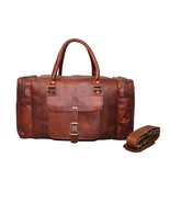 Jaald 18&quot; Leather Duffle Bag Travel Carry-on Luggage overnight Gym weeke... - $99.00