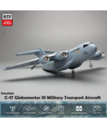 RC Airplane Boeing C17 Model Glider Flight Gyro Control Transport Aircra... - €46,04 EUR