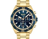 Hugo Boss Watch HB1513973 Men&#39;s Energy Gold Blue Chrono Watch NEW WARRAN... - $124.95
