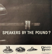 1960 Delco Radio Speakers Advertisement Vintage TV Radio Electronics DWU16D - $19.99