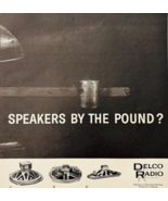 1960 Delco Radio Speakers Advertisement Vintage TV Radio Electronics DWU16D - €17,11 EUR