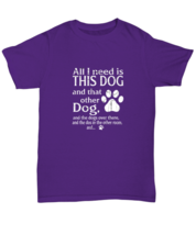 Dogs TShirt This Dog That Dog Purple-U-Tee  - £16.74 GBP