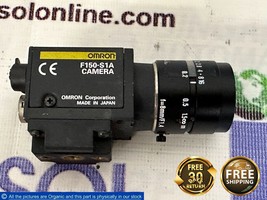 Omron F150-S1A 1/3-inch CCD Camera W/ lens f=8mm/F1.4 0.5-1.5 Machine Vi... - $494.01