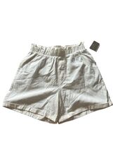 Falls Creek Paper Pag Shorts Womens Pockets White Size Small Pull On Com... - $237.33 MXN