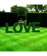 Outdoor 3D Letters and Numbers Topiary Green Figures 48&quot; covered in Arti... - $689.00